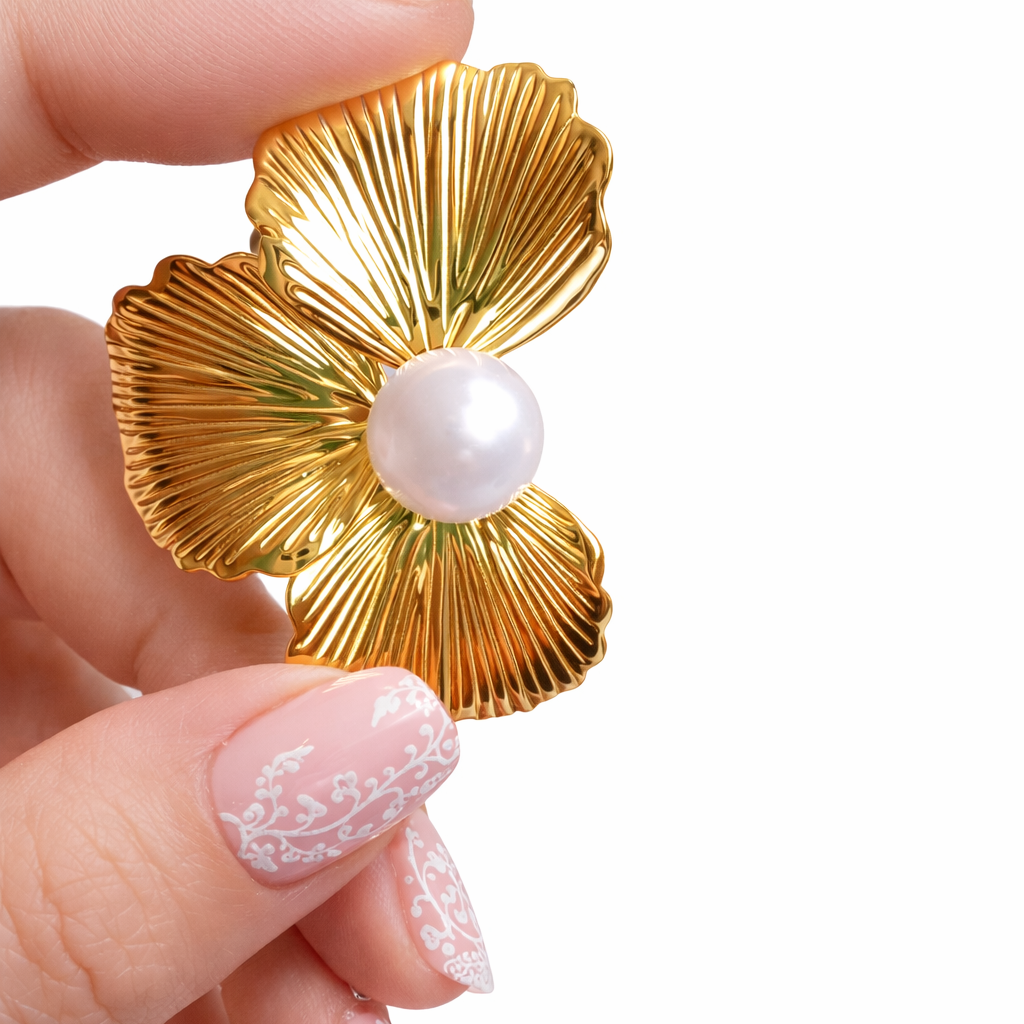 Boucles d’oreilles Perla — Acier inoxydable