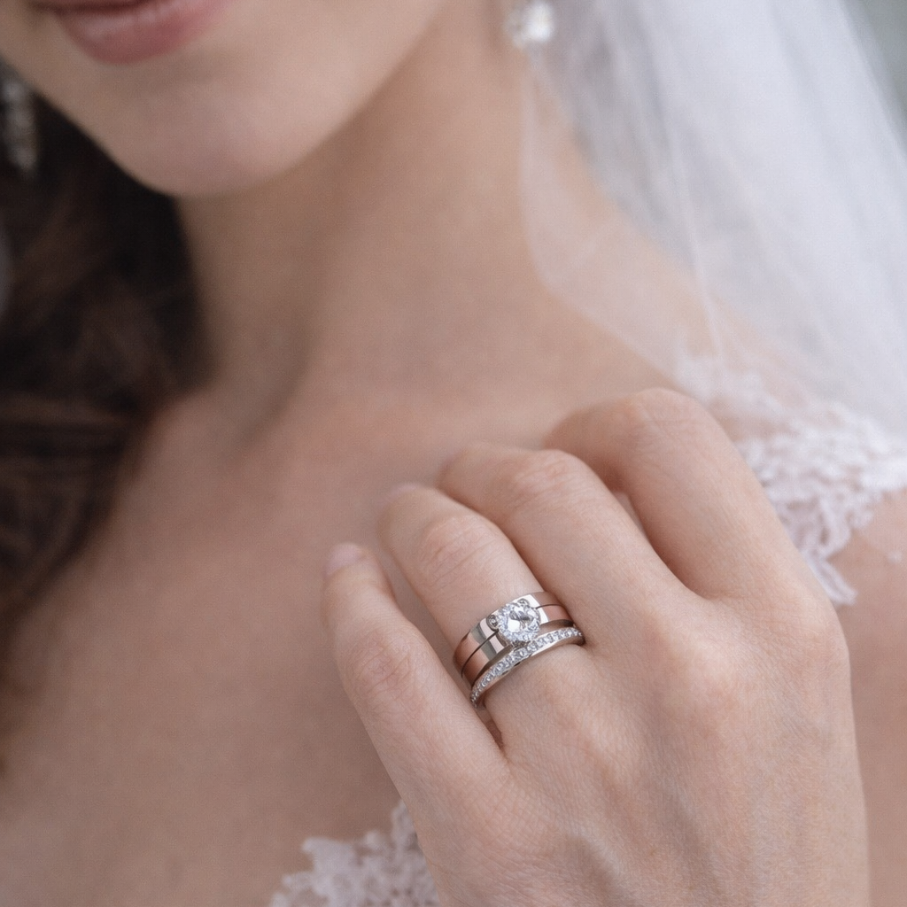 Bague Sephora – Acier Inoxydable à 3 Anneaux