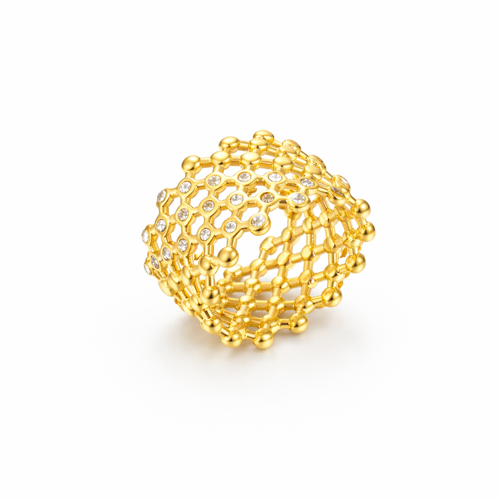 Bague Naya design ajouré délicatement travaillé