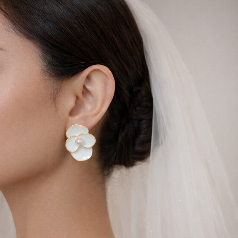 Boucles d’oreilles Rhéa — Acier inoxydable