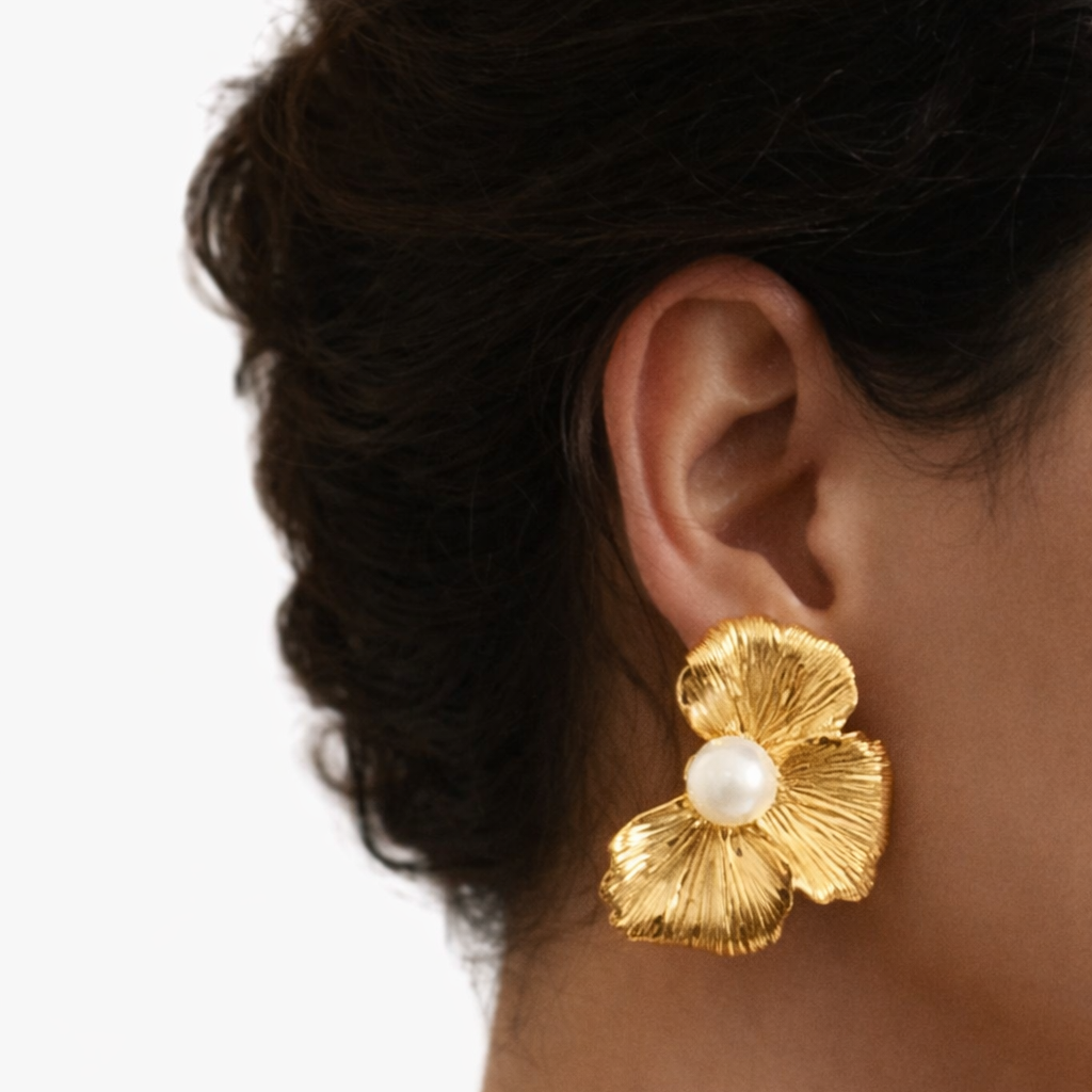 Boucles d’oreilles Perla — Acier inoxydable