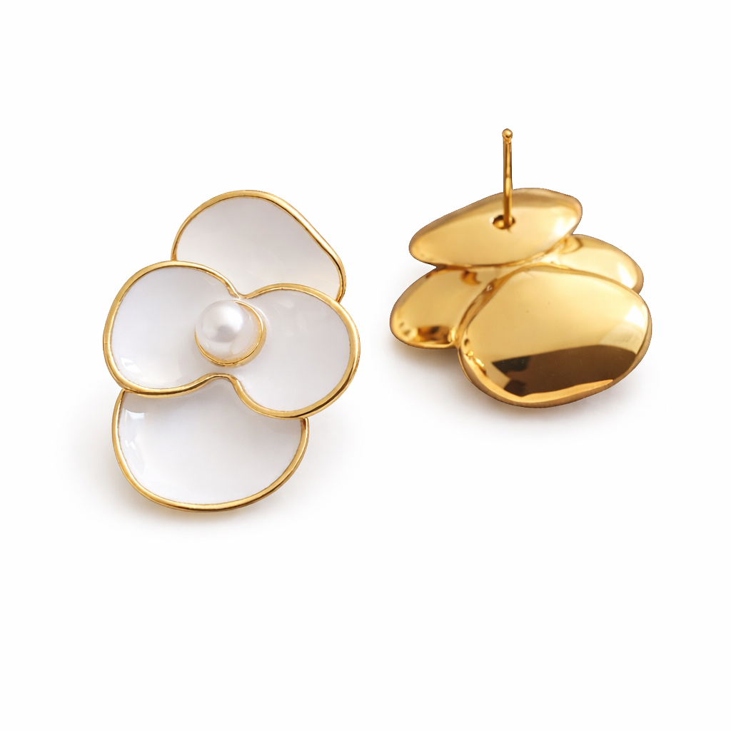 Boucles d’oreilles Rhéa — Acier inoxydable