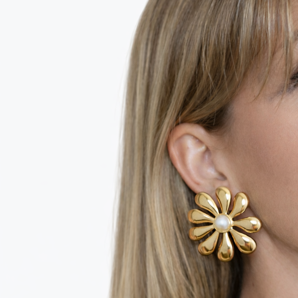 Boucles d’oreilles Iris Drop — Acier inoxydable
