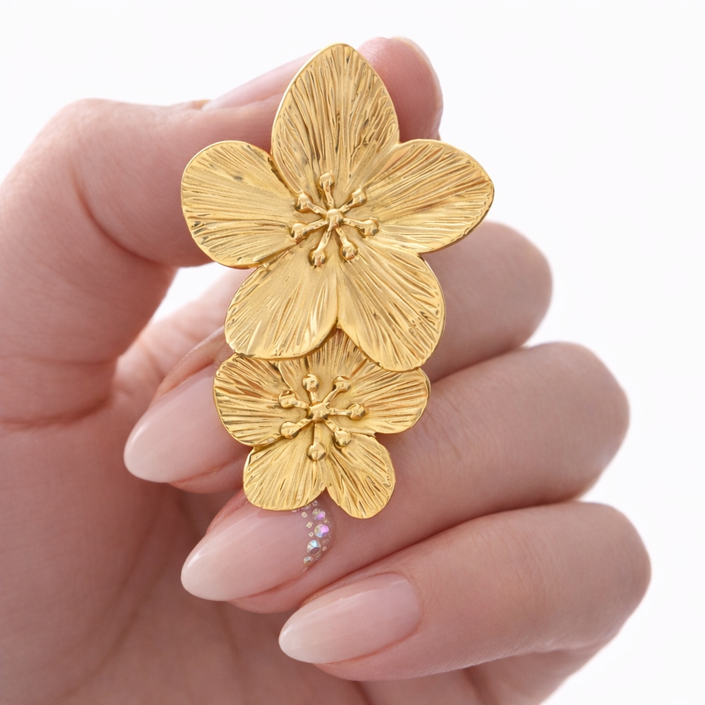 Boucles d’oreilles Opaline — Acier inoxydable