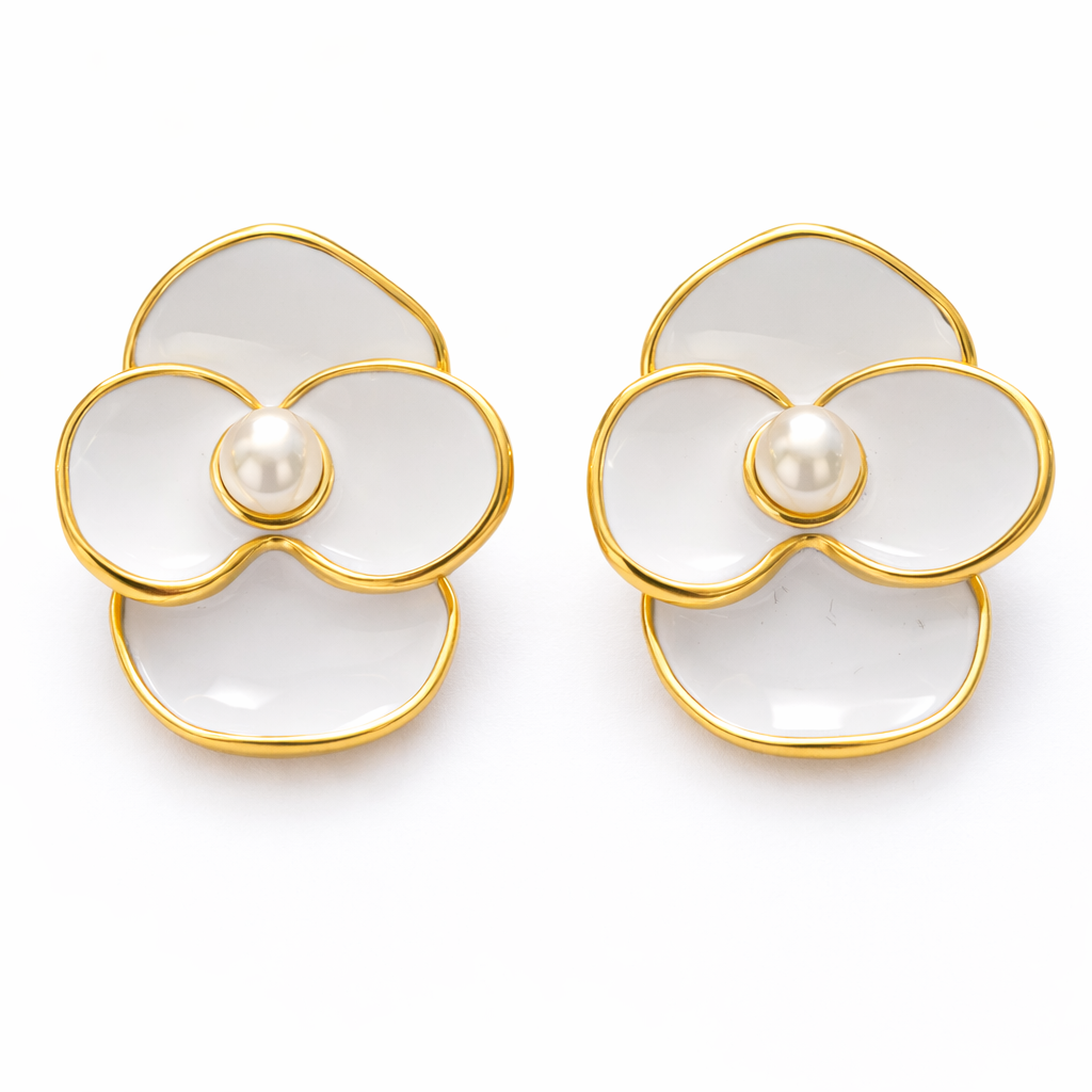 Boucles d’oreilles Rhéa — Acier inoxydable